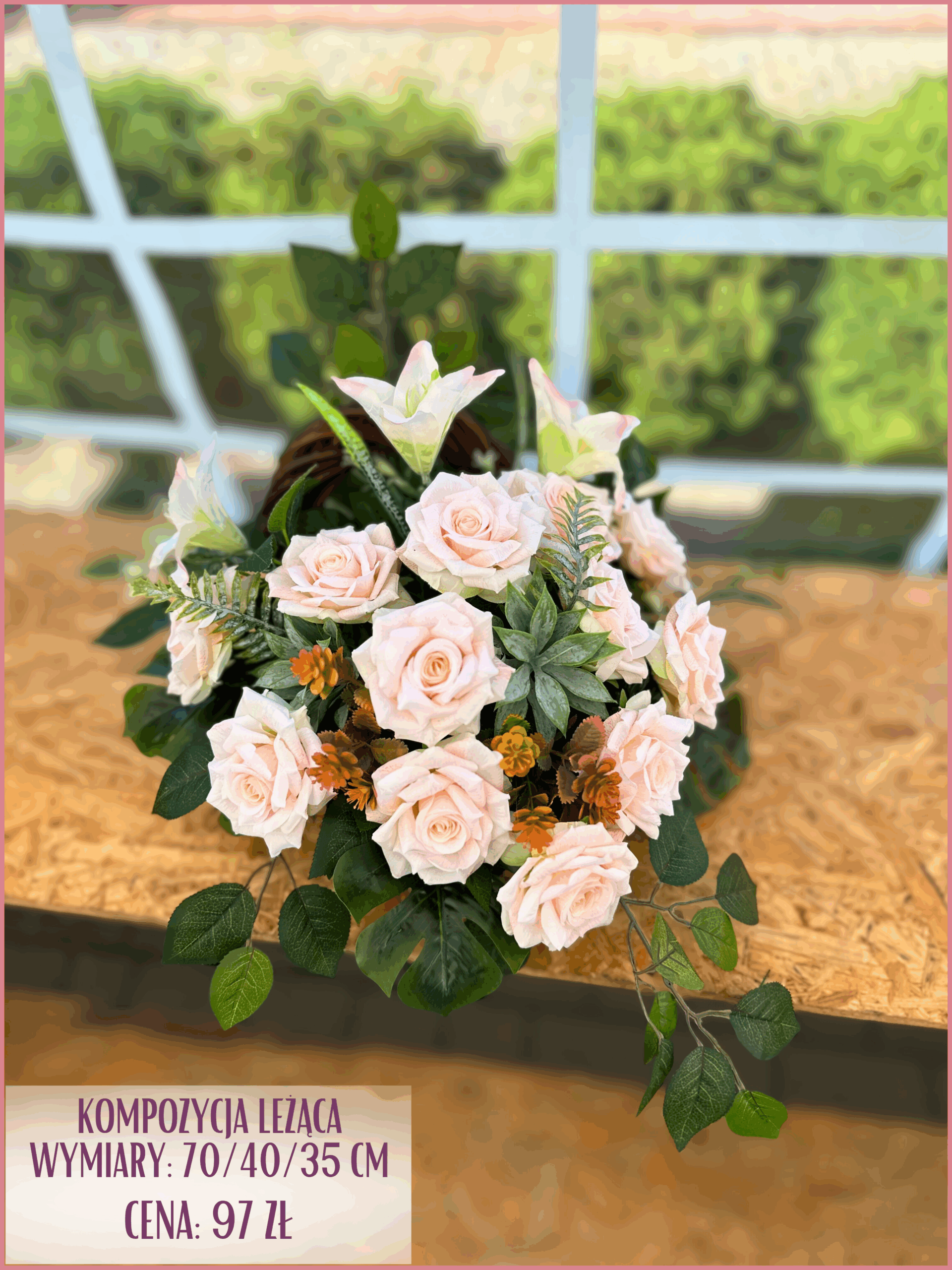 Dekoracje nagrobne na Święto Zmarłych