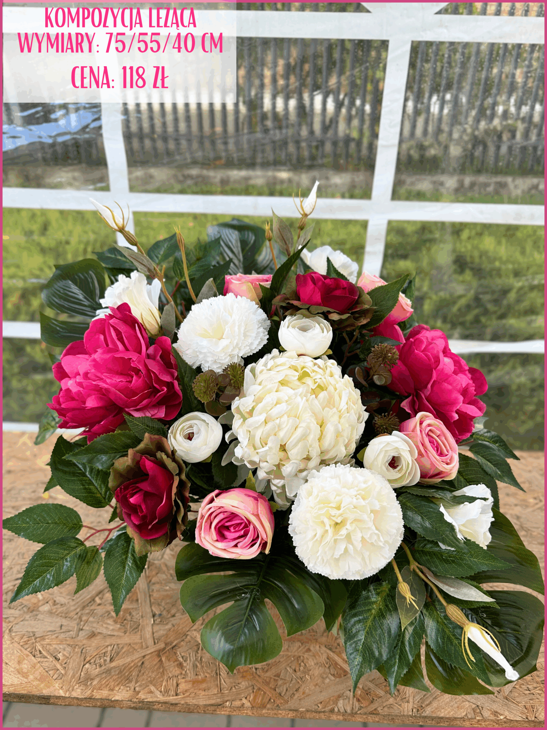 Kompozycje nagrobne odporne na warunki atmosferyczne – idealne na jesień.