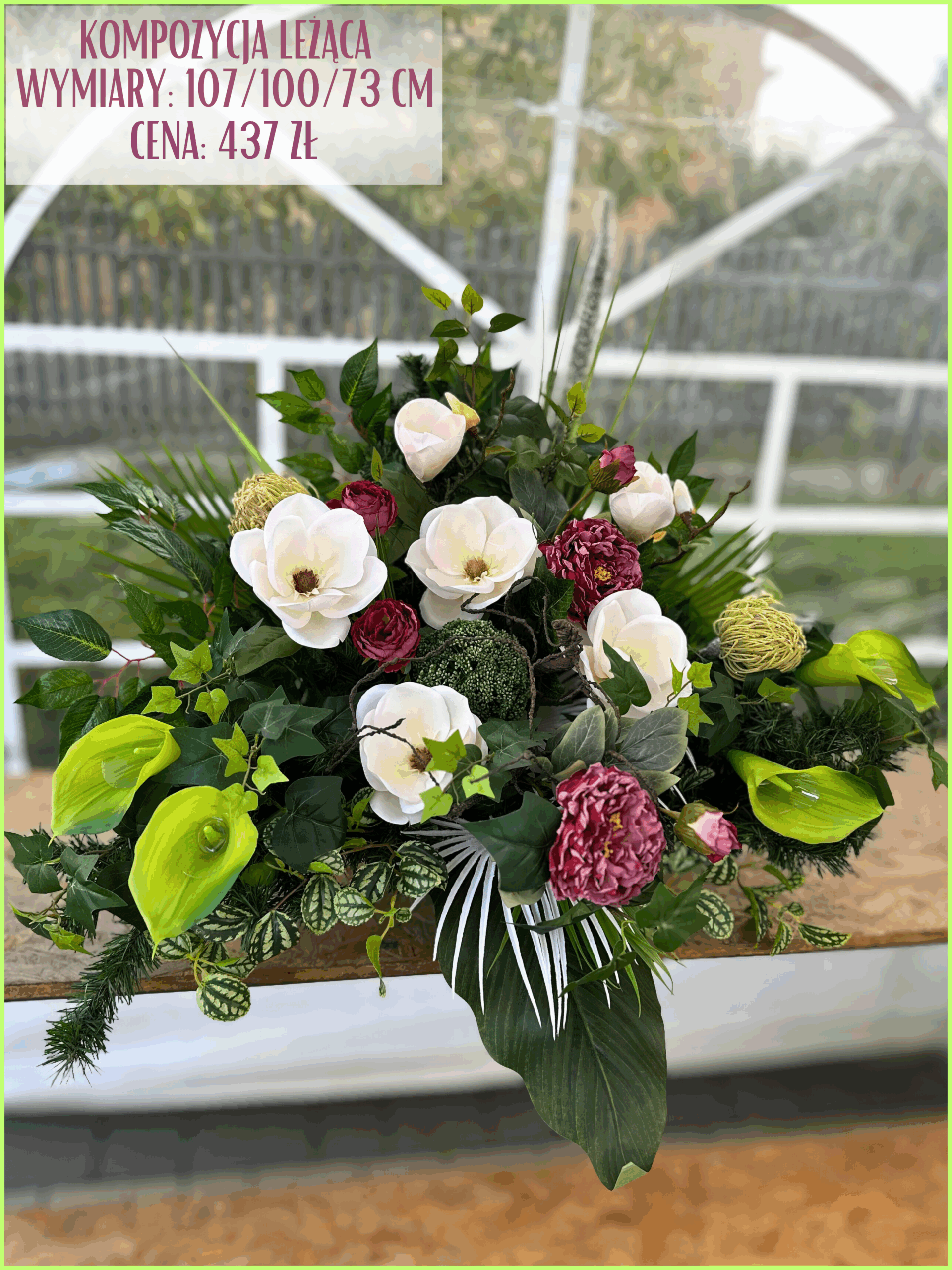 Ręcznie wykonane stroiki na Wszystkich Świętych. Kwiaty premium i eleganckie dodatki.