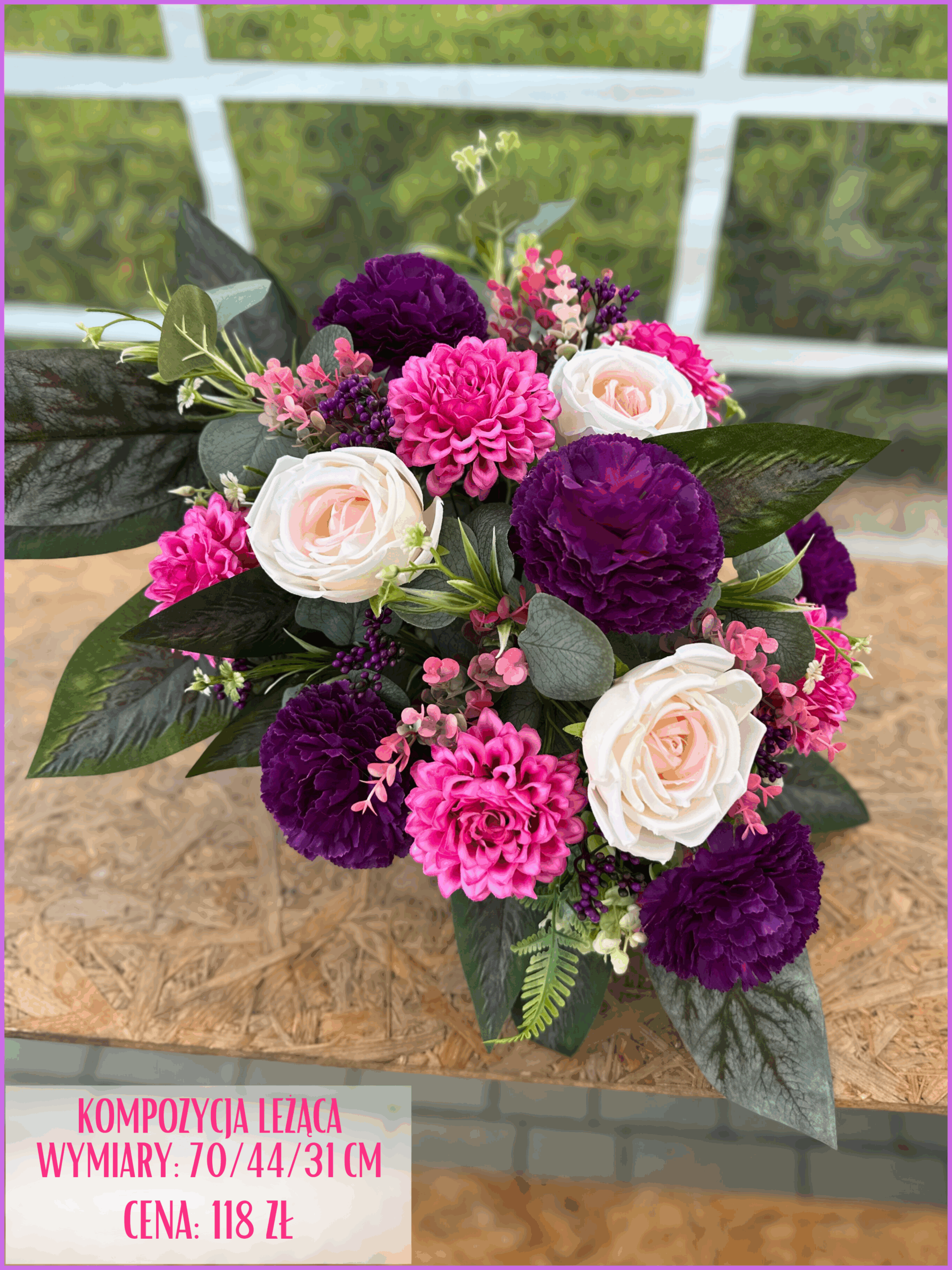 Stroiki i dekoracje nagrobne tworzone z pasją. Idealne na Wszystkich Świętych.