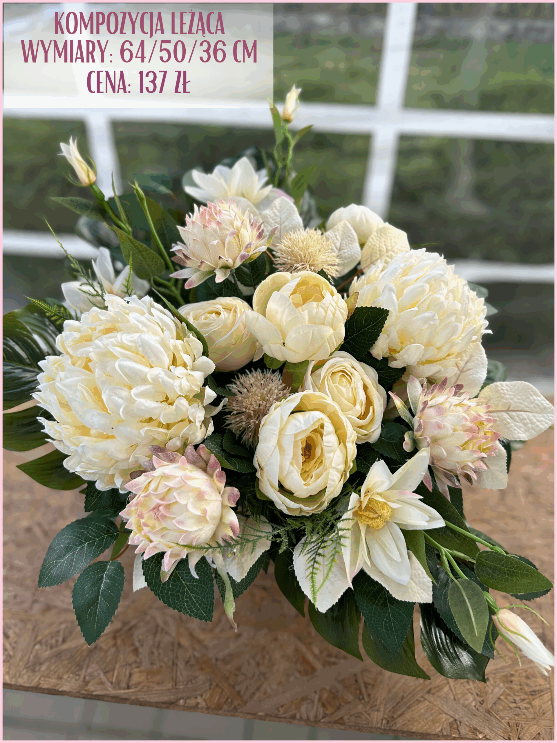 Trwałe kompozycje nagrobne z kwiatów sztucznych – piękny sposób na okazanie pamięci.