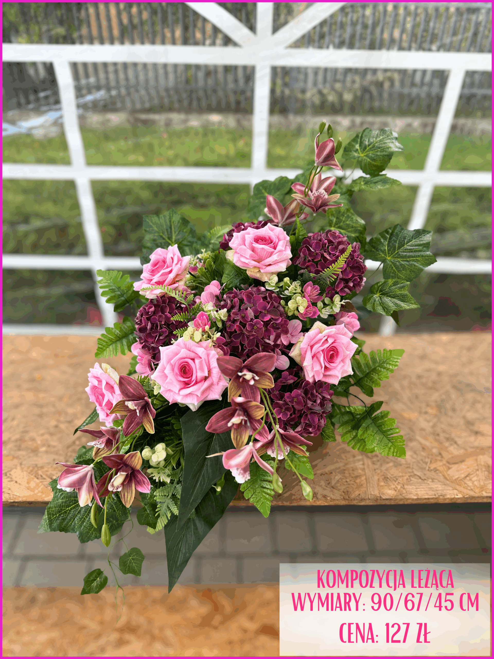 Kompozycje nagrobne premium – trwałe, eleganckie i idealne na Wszystkich Świętych.