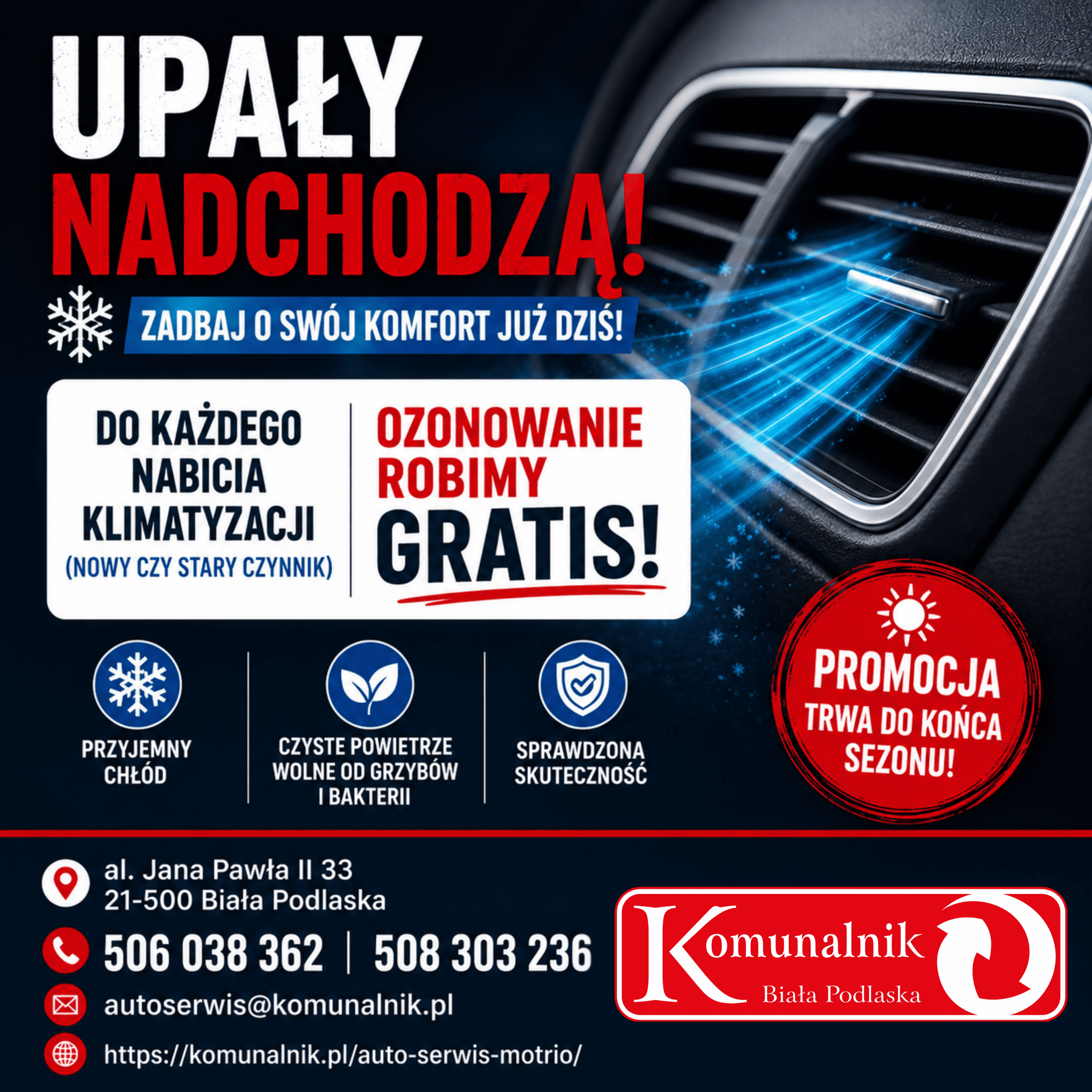 najlepszy autoserwis w białej podlaskiej ozonowanie gratis